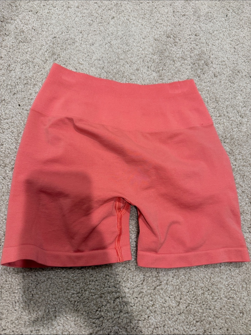 Alphalete Coral High-Waist Bike Shorts